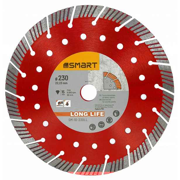 Diamantový kotouč na betonu Long Life 230/15 mm SMART356
