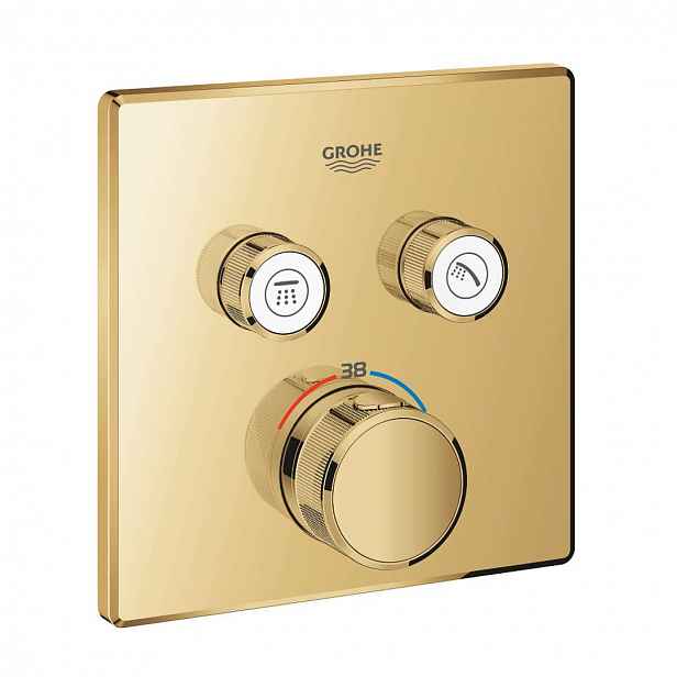 Grohe Grohtherm SmartControl - Termostatická baterie pod omítku, pro 2 spotřebiče, Cool Sunrise 29124GL0
