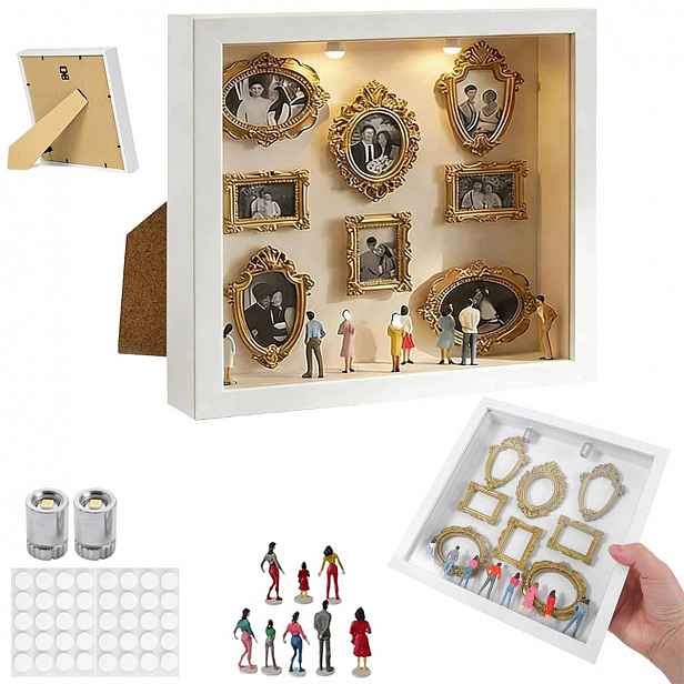 Krabička Silueta Diy Mini Muzeum s 8 figurkami pro Svatba a výročí
