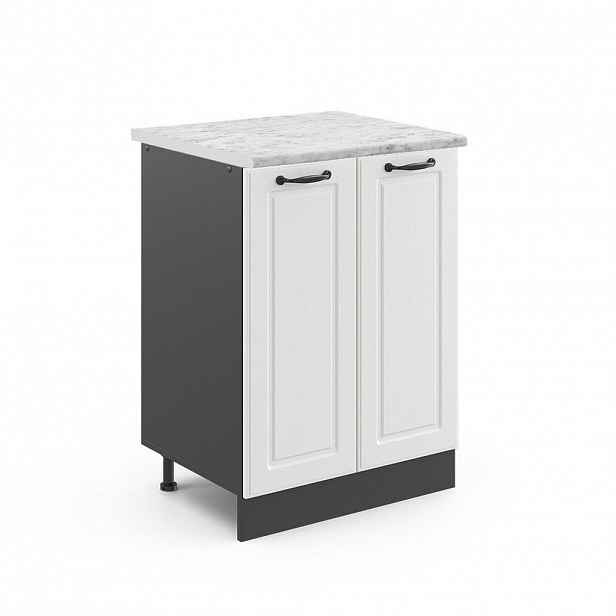 Vicco SPODNÍ SKŘÍŇKA KUCHYŇSKÉ LINKY R-Line Bílý venkovský dům 60 cm , PD Mramor