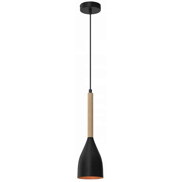 Závěsná lampa Muza Černá Hnědá Zlatý elegantní kontrast ve stylu loftu