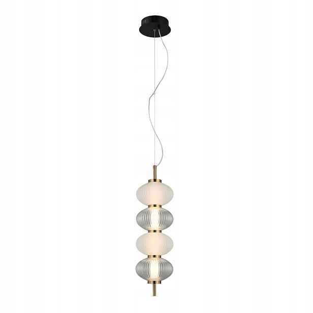 Italux Testa Závěsná Led lampa 16W 3000K 4-bodová skleněná stínidla do obývacího pokoje