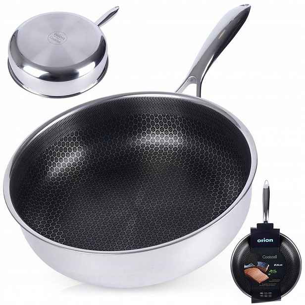 Pánev Orion ocelová nepřilnavá, hluboká, velká, Cookcell Hybrid 26 cm