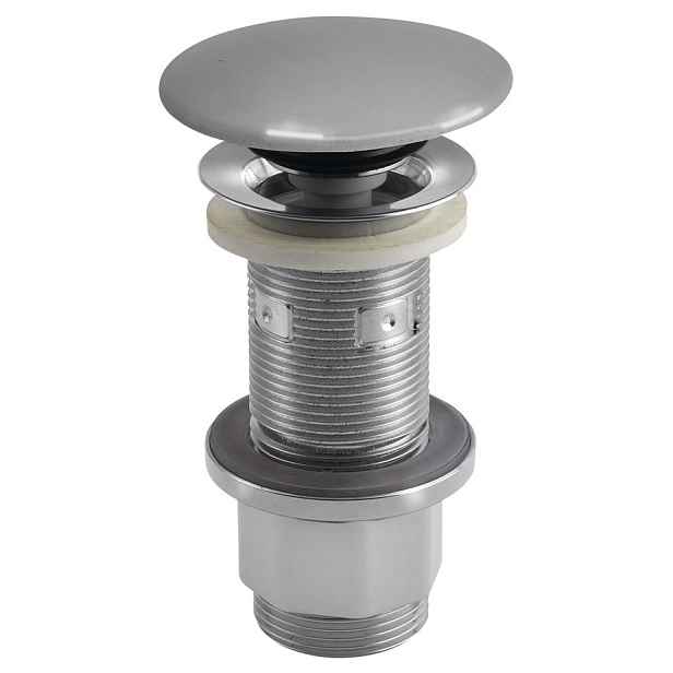 Sapho Umyvadlová výpust 5/4“, click-clack, betonová zátka, 10-80mm, šedá pololesk
