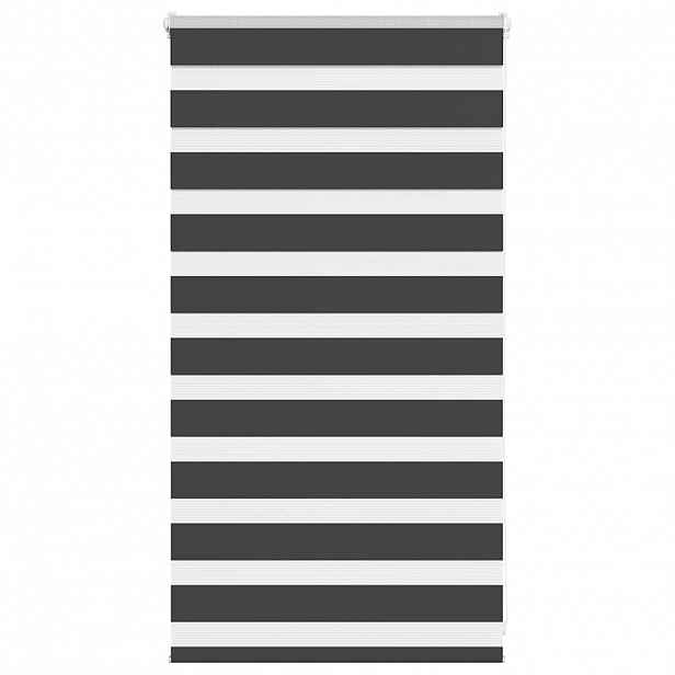 vidaXL Zebra roleta černá 70x100 cm šířka látky 65,9 cm polyester