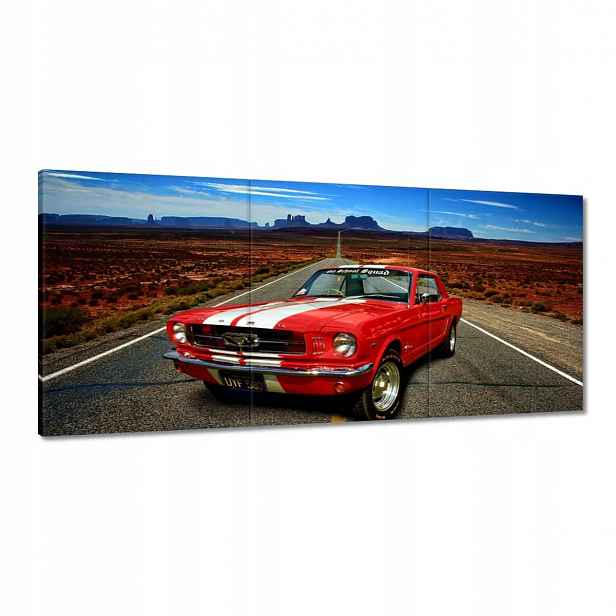 Obrazy 150x70 Červený Ford Mustang Usa