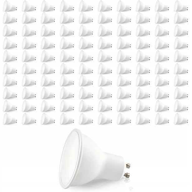 Set 100 Kusů Led žárovka GU10 1W teplá barva Bílá 3000K Lls