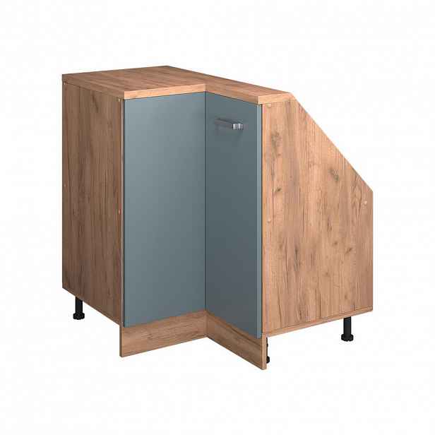 Vicco ŠIKMÁ SKŘÍŇ ROHOVÁ SKŘÍŇKA Rion Modrošedá 75.6 x 81.6 cm s 1 dveřmi