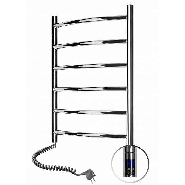 Elektrický koupelnový radiátor Nerezový Camellia Sensor 480х600 levý