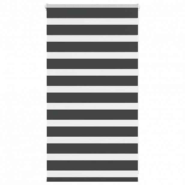 vidaXL Zebra roleta černá 75x100 cm šířka látky 70,9 cm polyester