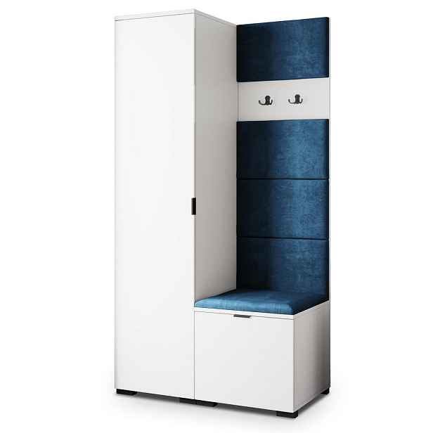 MASSENO MODERNÍ PŘEDSÍŇOVÁ SESTAVA LORI, 95/181/51 cm, bílá