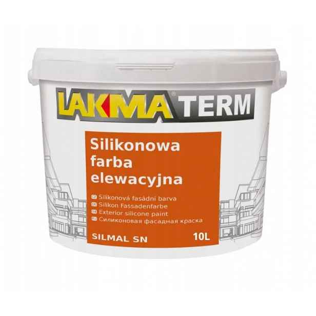 Barva Silikonová fasádní emulze Bílá Silmal Sn Lakma 10 L