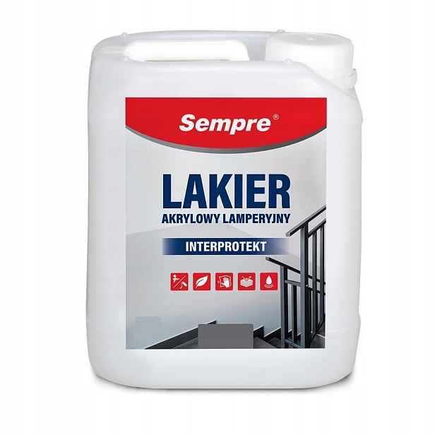 Sempre Akrylový Lamperový Lak Na Stěny 5 L Matný
