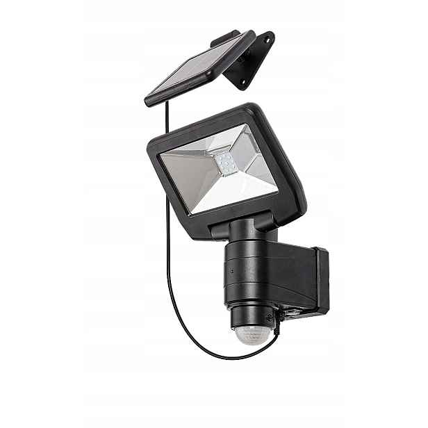 Solární zářič s Led senzorem pohybu 5W Dojran černý 77021 Rabalux