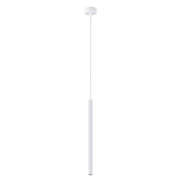 Sollux Lighting Závěsná lampa s rýhovanou trubicí Arche 1xG9 8W bílá