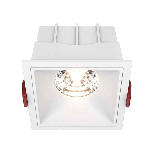 Led bodové zapuštěné svítidlo kulaté stropní svítidlo bílé čtvercové 3000K Maytoni