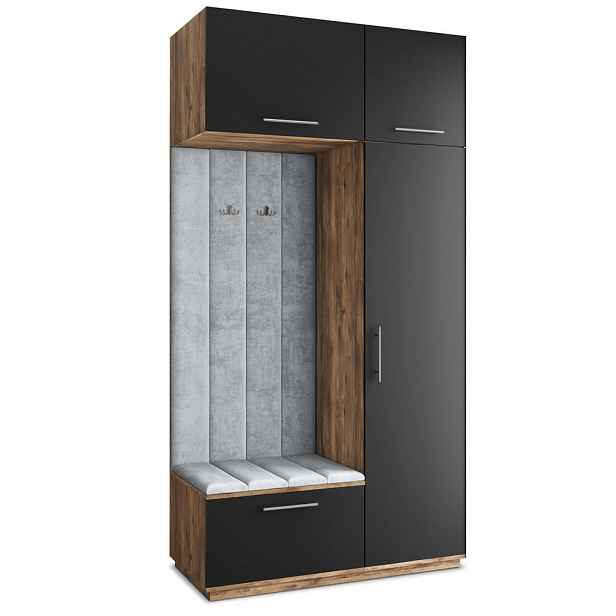 MASSENO MODERNÍ PŘEDSÍŇOVÁ SKŘÍŇ REMA, 120/240/60 cm, dekor dub