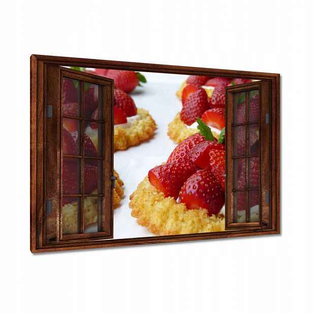 Obrazy 120x80 Jahody jako dezert