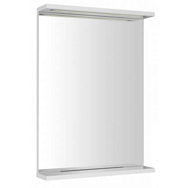 Aqualine Korin - Zrcadlo s LED osvětlením, 50x70 cm, bílá KO395S