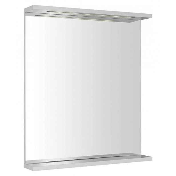 Aqualine Korin - Zrcadlo s LED osvětlením, 60x70 cm, bílá KO390S
