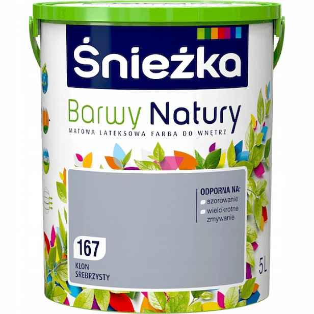Barva na stěny Barvy přírody 5 l 167 Javor stříbrný