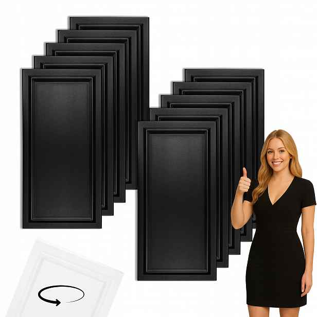 Panel Černý Xps 100x50 Nástěnný 3D Mat Sada 10 Kusů Dekor