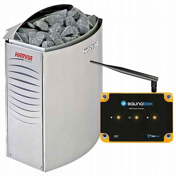 Sada do sauny Kamna Harvia BC90E 9 kW a ovladač BleBox SaunaBox Pro