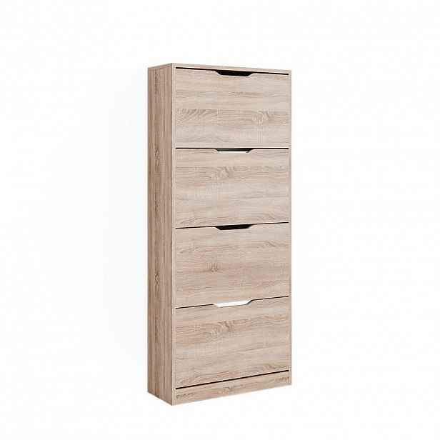 Vicco VÝKLOPNÍK NA BOTY Luca Sonoma 59 x 137 cm se 4 výklopnými zásuvkami