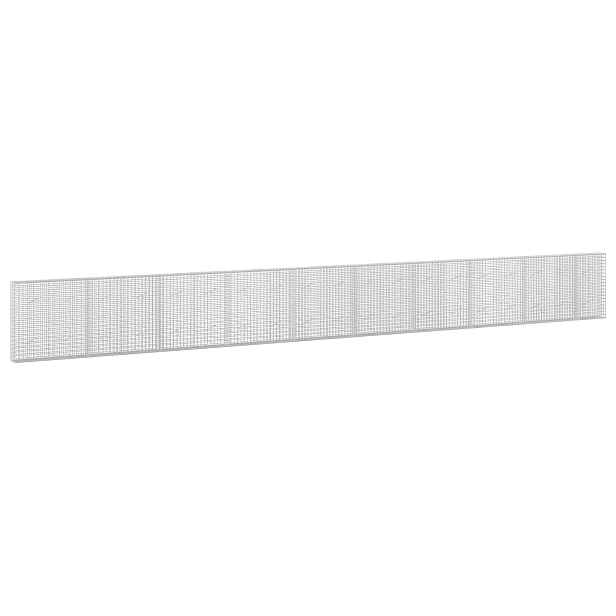 vidaXL Gabion s drátem 5 mm a síťkou 5x5 cm 950x20x100 cm