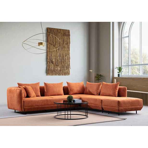 Rohová sedací souprava Floransa - Orange