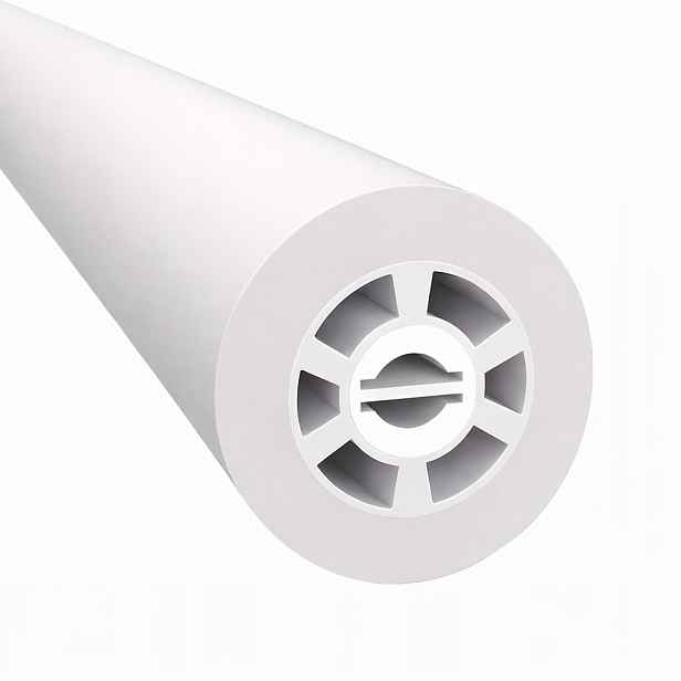 Silikonová Led trubice Flex kulatá fi40 krytka pro Led pásky 10 mm bílá