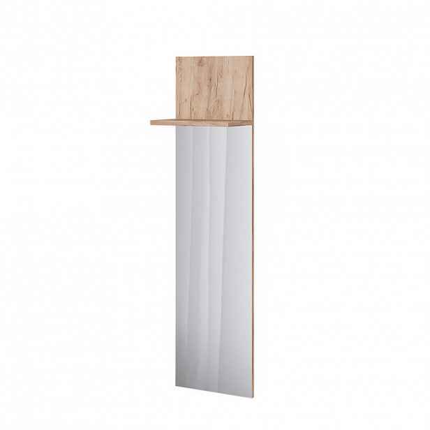 Vicco NÁSTĚNNÝ VĚŠÁK Siri Zlatý mocný dub 36 x 135 cm se zrcadlem