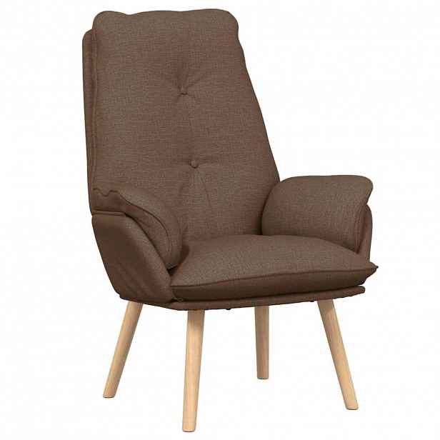 vidaXL křeslo Hnědá 69 x 74 x 93 cm Polyester a překližka