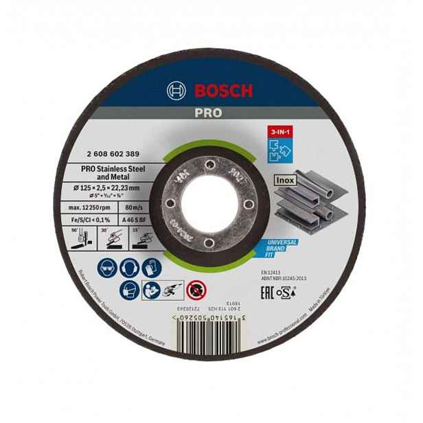 Bosch - Řezný kotouč na nerezovou ocel 125x22,23 mm 2608602389