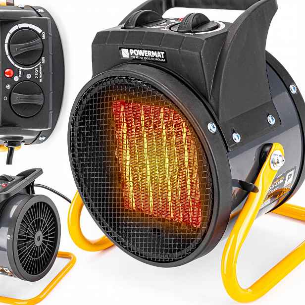 Elektrický Ohřívač 2,5 Kw S Termostatem, Ventilátor, Výkonný Ohřívač
