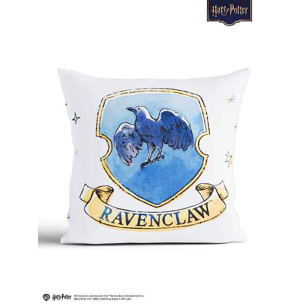 MKLuzkoviny.cz Povlak na polštář mikroplyš Harry Potter 40 × 40 cm - Havraspár bílé