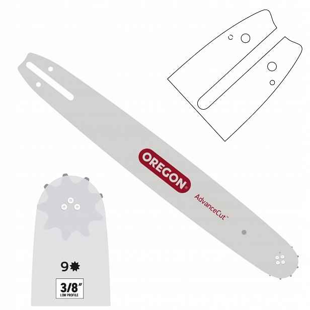 Vodící Lišta Na Řetězové Pily Stihl AdvanceCut 16" 3/8 1.3 mm 55 článků Oregon Silná