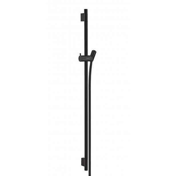 Hansgrohe Unica'S - Sprchová tyč 90 cm se sprchovou hadicí, matná černá 28631670