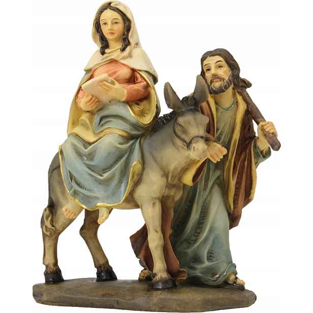 Svatý Josef a Maria hledají Betlém 11 cm