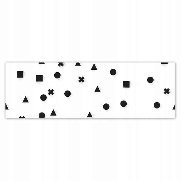 Plakáty 200x66 Černobílá geometrie