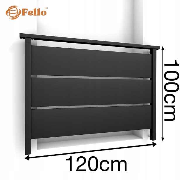 Solid Max Francouzský balkon 120 cm Balustrada Ral