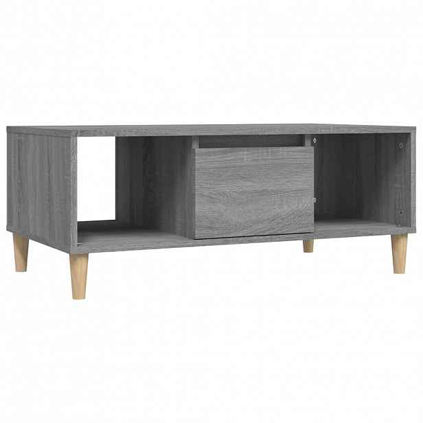 vidaXL Konferenční stolek šedý sonoma 90x50x36,5 cm kompozitní dřevo