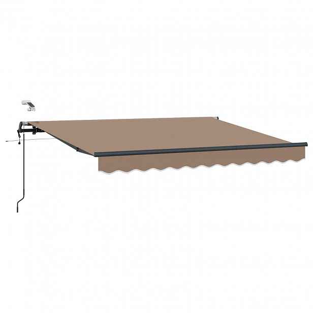 vidaXL Stahovací markýza Taupe 300 x 250 cm Polyester