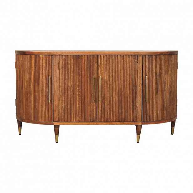Artisan Furniture NOČNÍ STOLEK Rich-Velvet-Mocha-Finish, 2 zásuvky, 1 otevřená police, tmavě hnědý