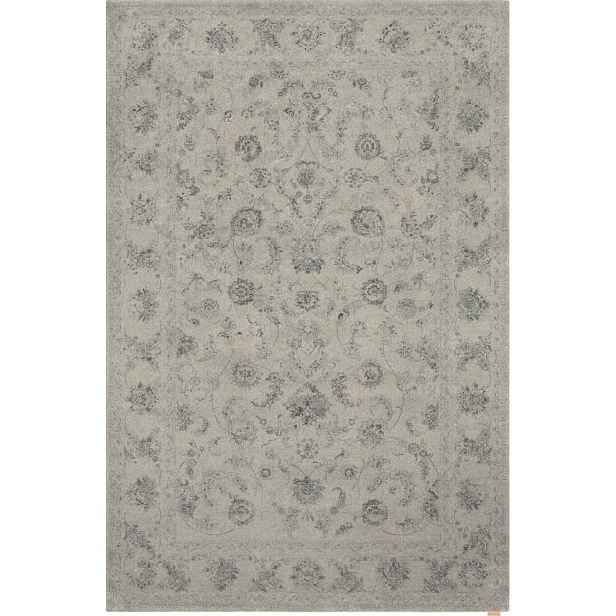 Béžový vlněný koberec 133x190 cm Calisia Vintage Flora – Agnella