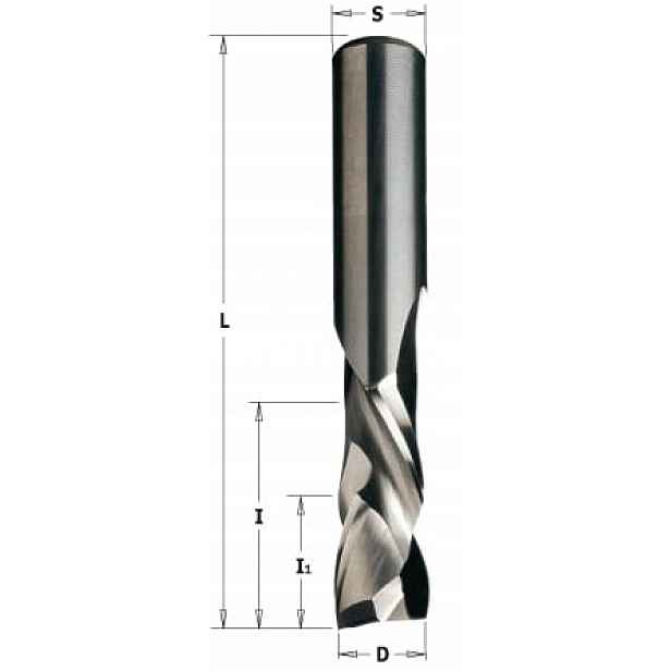Cmt 190. Celokarbidová fréza D=10 I=0,32 L=0,80 S=10 Rh Z=2+2 I1=7