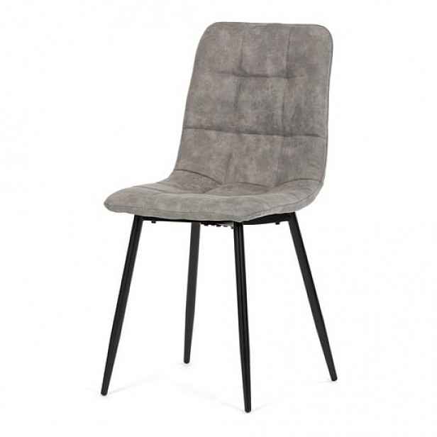 Jídelní židle Autronic šedá látka CT-281 GREY3