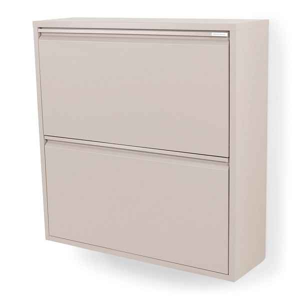 Taupe kovový výklopný botník 75x77,5x22,5 cm Billy – Spinder Design