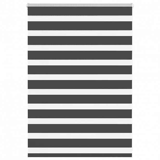 vidaXL Zebra roleta černá 110x100 cm šířka látky 105,9 cm polyester