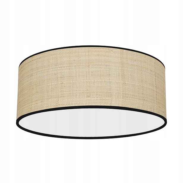 Stropní Svítidlo stropní ratanový krémový kulatý 40 cm do boho ložnice Milagro